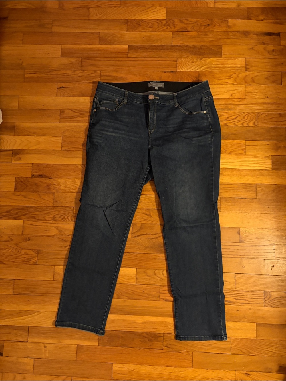 Wit & Wisdom Dark Blue Straight Leg Jeans